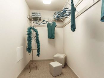 Oversized walk-in closets